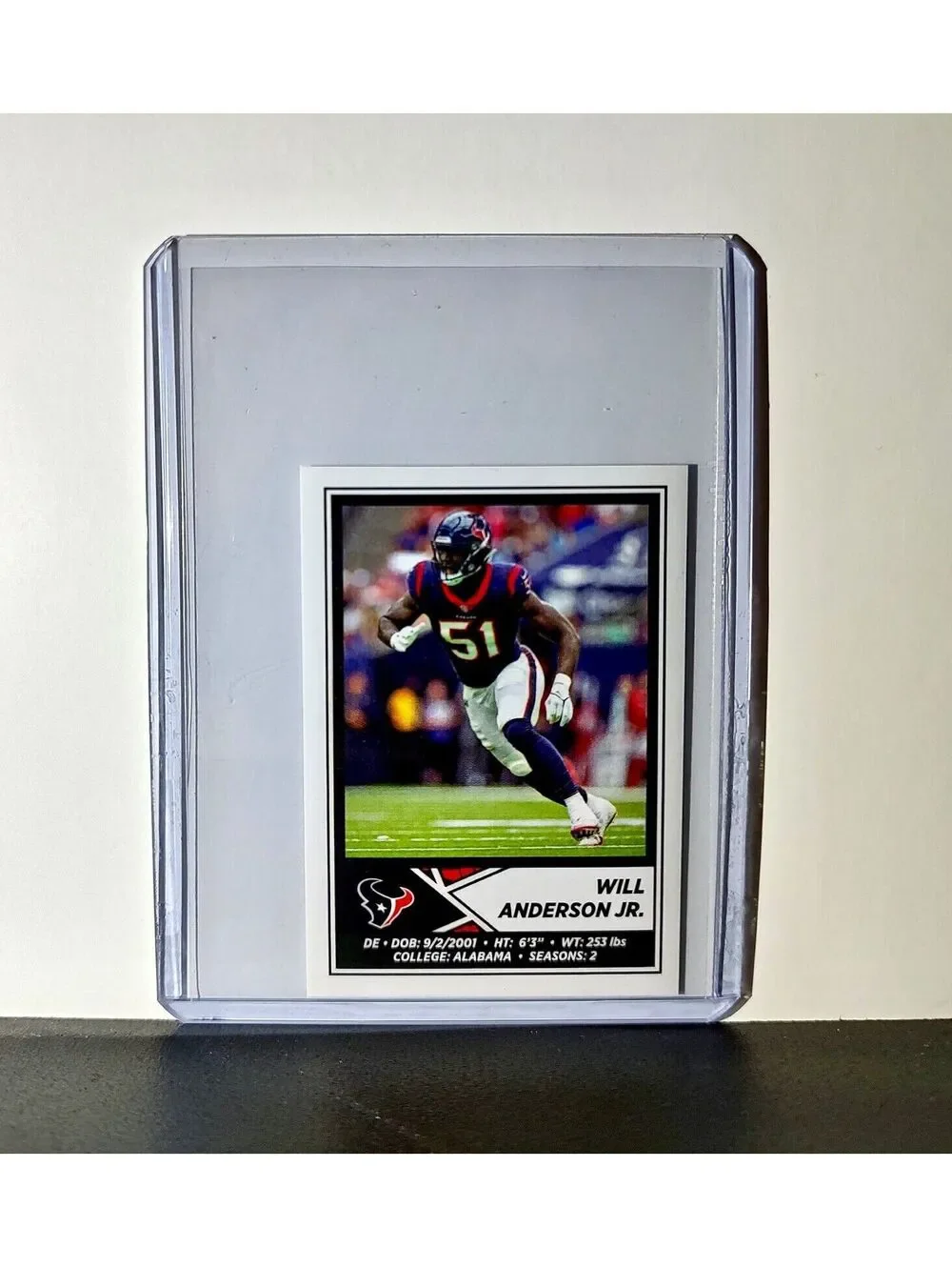 Will Anderson Jr. 2024 Panini NFL Sticker #179 Houston Texans